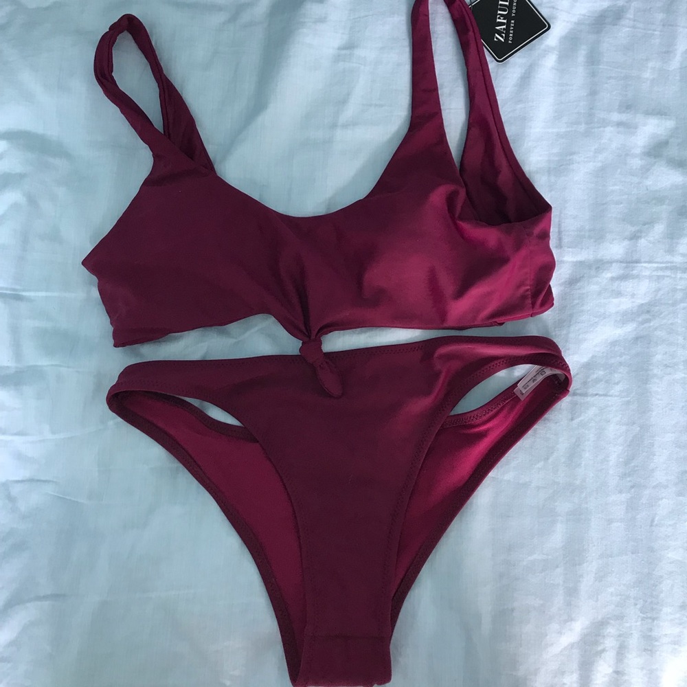 Red two piece